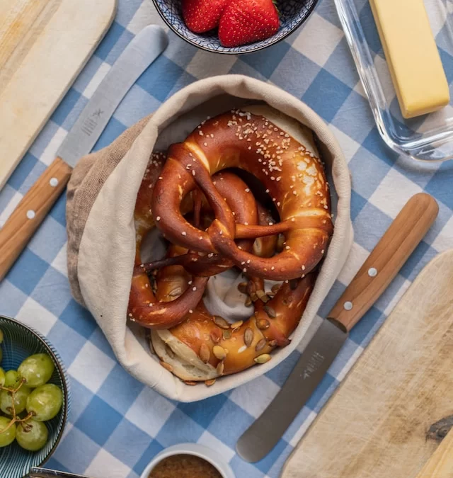 Homemade German Style Pretzel Breakfast